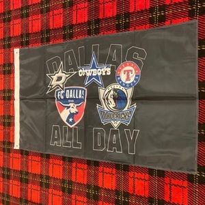 Brand new Dallas All Day banner flag